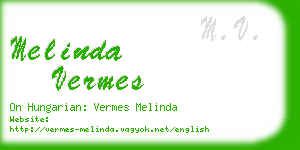 melinda vermes business card